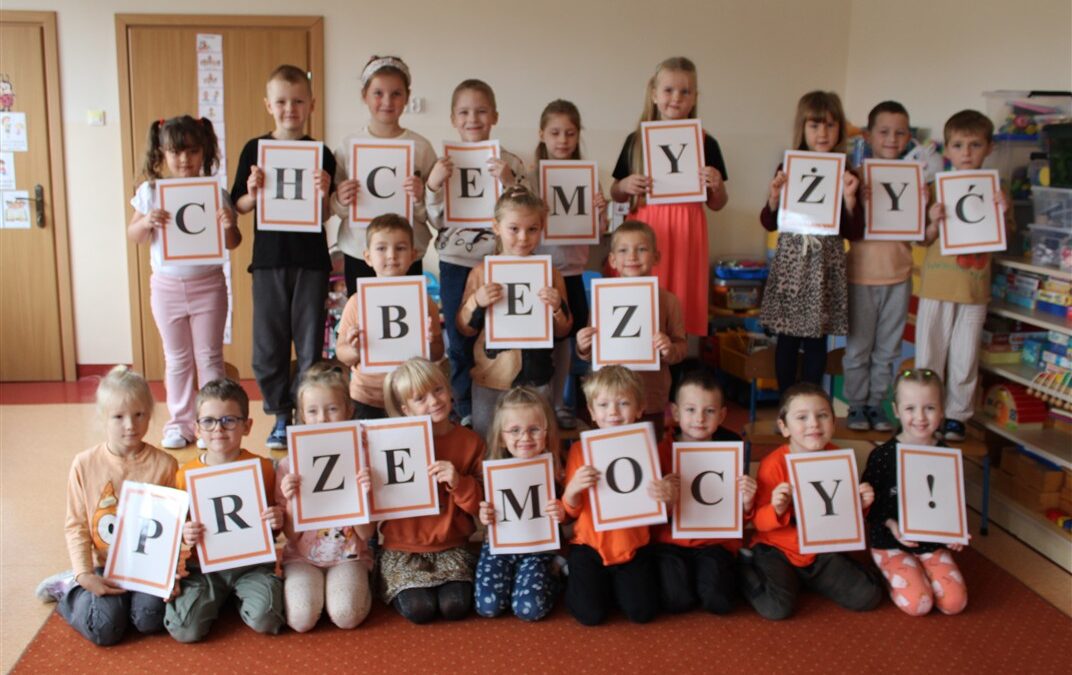 Przemoc jest zła – zajęcia w grupie Biedronek