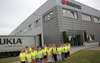Przedszkolaki z wizytą w fabryce mebli Europol